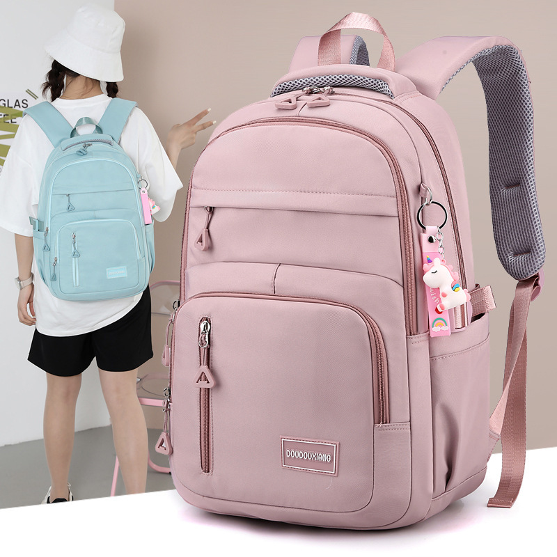 Picture of Korean Style Nylon Cloth Schoolbag Girl's Simple Large Capacity Primary School Student Backpack Women's Fashionable Campus Junior High School Student Backpack