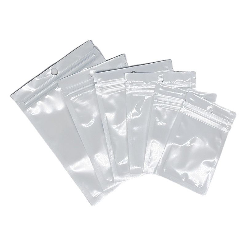 Self-sealing bag Pearl film Yin and Yang bone bag Translucent jewelry bag fishing gear sealed plastic bag mobile phone case packaging bag