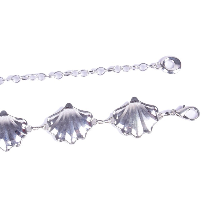 European and American New Women's Belt Metal Shell Decorative Denim Pants Chain All-match Casual Pendant with Waist Chain Thin Chain