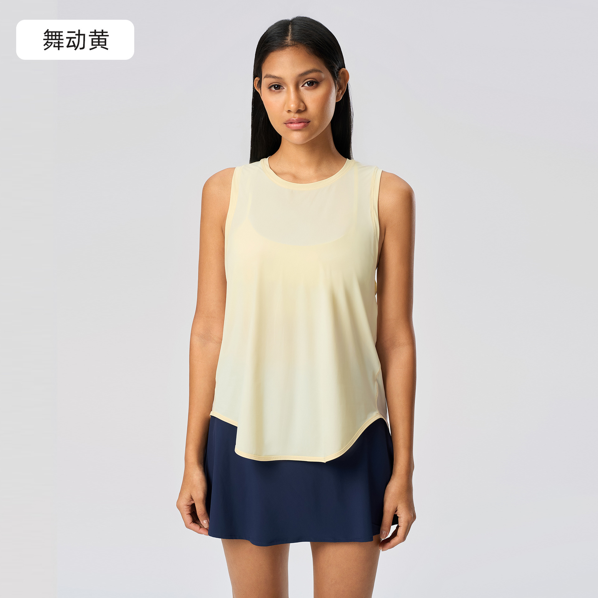 Picture of New Quick-drying Vest Women's Fitness Yoga Sleeveless Blouse Running Breathable Loose Sports T-Shirt Summer S2023