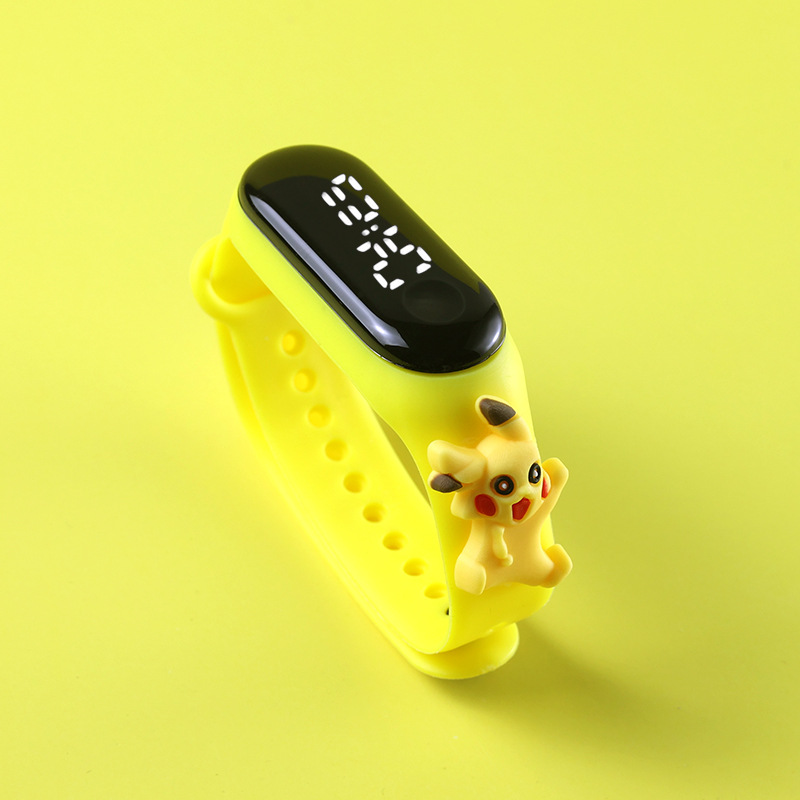 Picture of Live Hot Selling Primary School Students' Anime Bracelet LED Sticker Doll Electronic Watch Boys and Girls Waterproof Touch Watch
