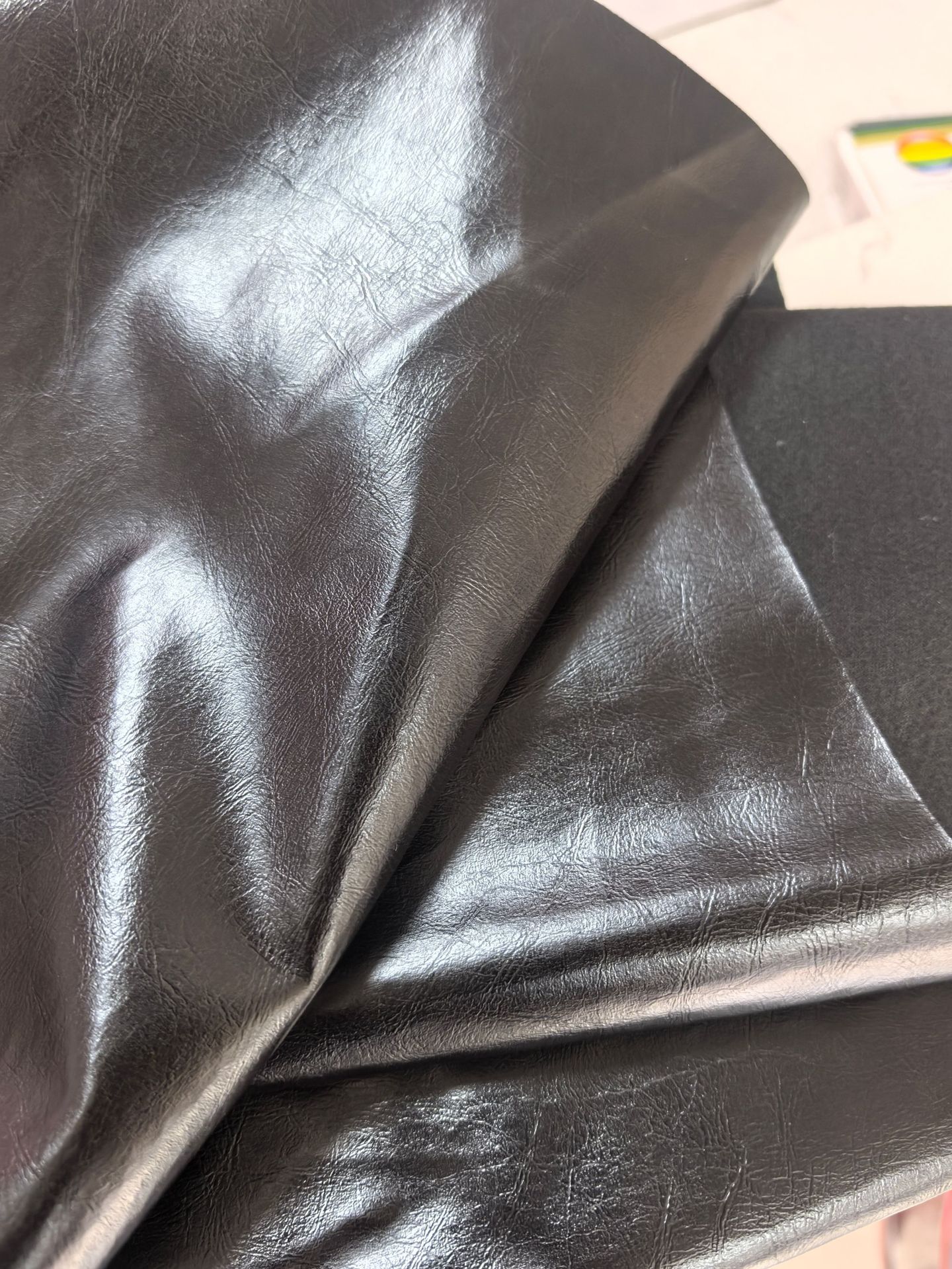 Picture of Pu Elastic Clothing Anime Leather Cosplay Lambskin Pattern Sheepskin Plain Nappa B40 Clothing Plain Elastic Brazilian Leather Fine Grain