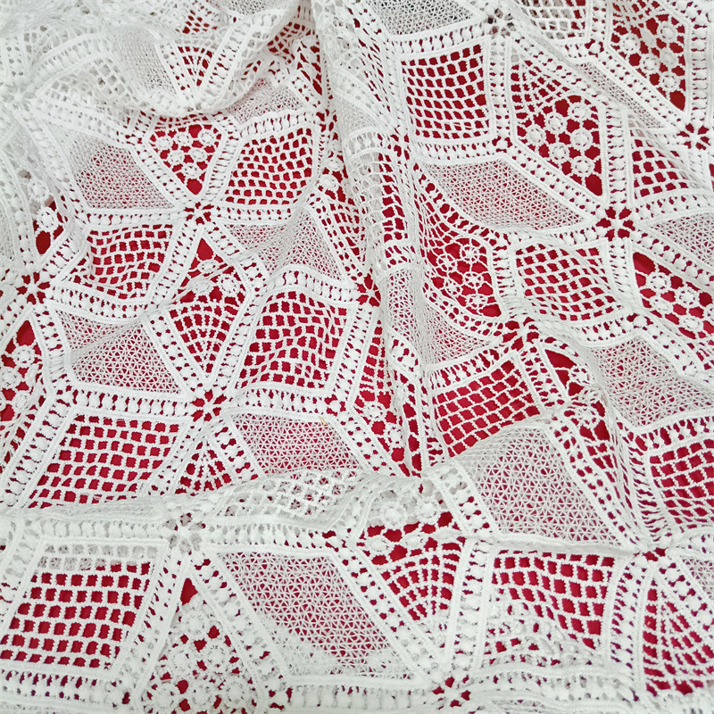 New Water Soluble Milk Silk Fabric Geometric Lace Accessories Handmade DIY Clothing Clothing Fabric