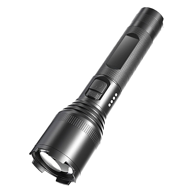 New LED flashlight wholesale Type-c rechargeable P50 zoom emergency multi-function outdoor flashlight