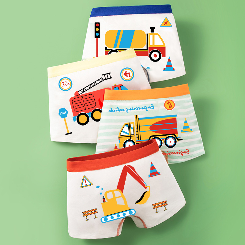 Picture of Children's underwear in large children's baby shorts boys underwear flat angle fine shuttle cotton boys underwear wholesale