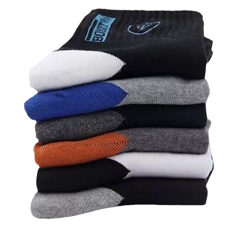 Picture of men's socks sports deodorant socks wear-resistant sweat-absorbent men's trophy socks