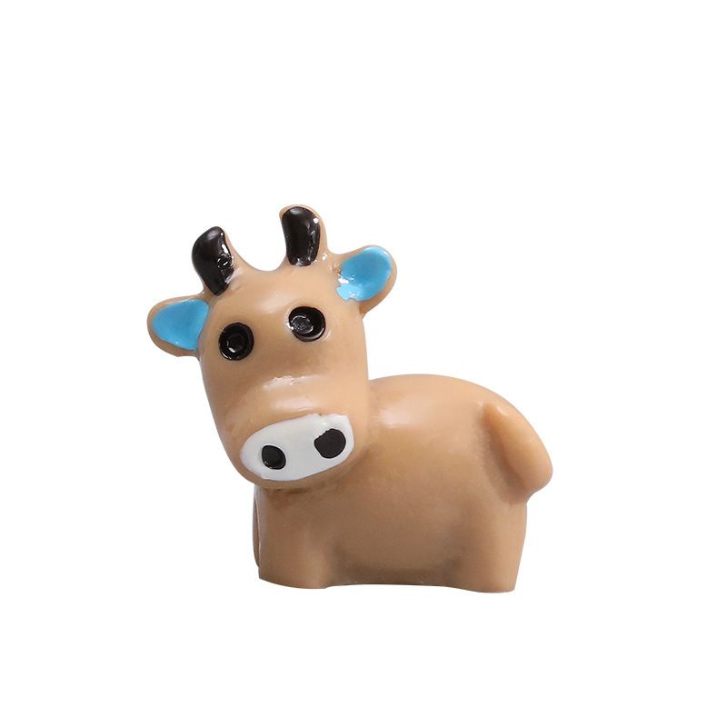 Picture of Moss micro landscape jewelry small size cow doll combination DIY assembly resin ornaments