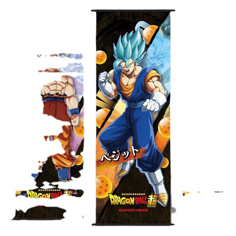 Dragon Ball Super Anime Hanging Paintings Monkey King Vegeta Flisa Scroll Anime Dragon Ball Around King Gohan Biru