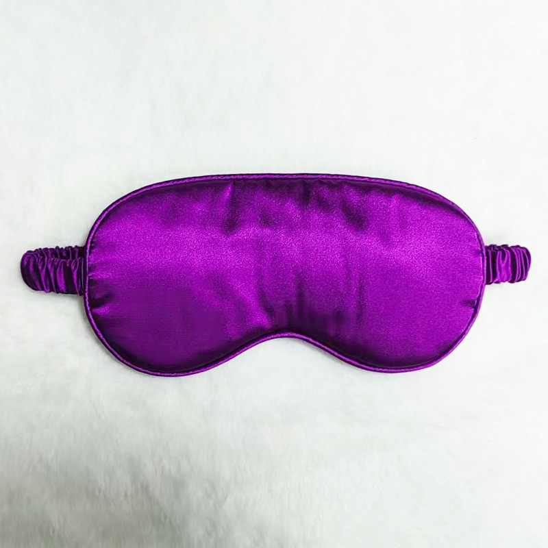 Picture of New double-sided artificial silk eye mask sleep elastic travel lunch break eye mask printed aviation eye mask wholesale