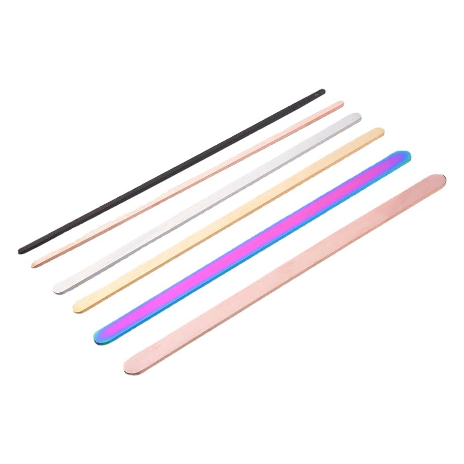 Cross-border hot sale smooth lettering bracelet strip accessories DIYC word opening stainless steel bracelet material 160mm