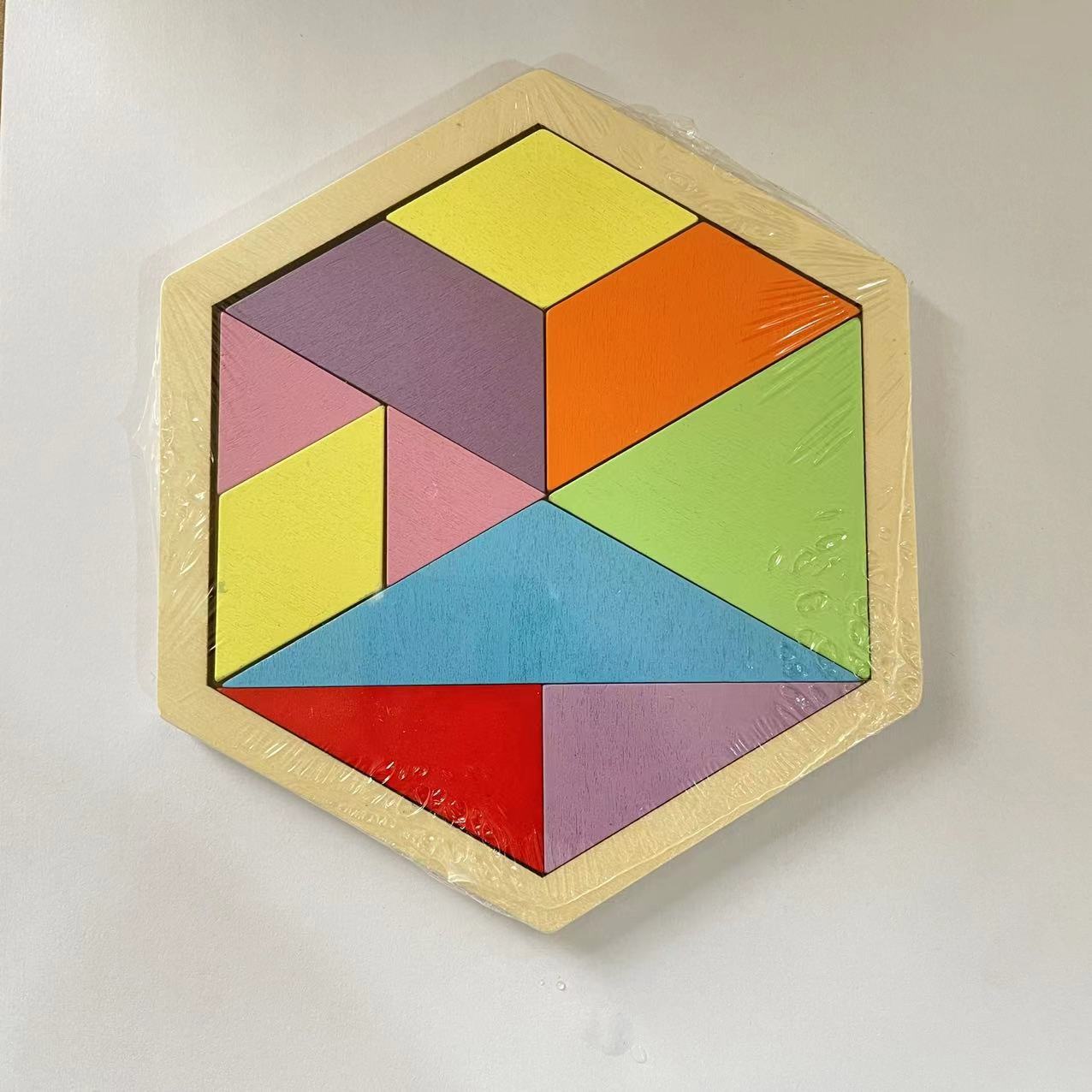 Picture of Kindergarten Varied Tangram Teaching Aids Assembled Geometric Shape Benefitable Intelligence Toys 6-12 Years Old Children's Small Gift Award