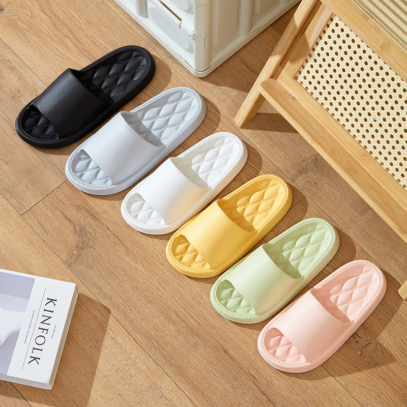 Women's Summer Sandals and Slippers EVA Thick Bottom Home Non-slip Men's Sandals Household Bathroom Bathing Indoor Shit-like Exterior Wear