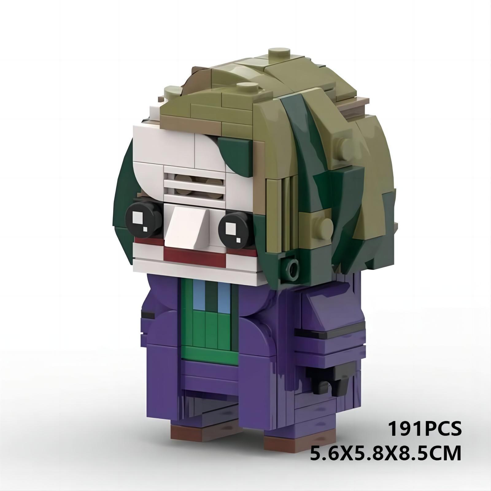 Picture of Compatible with Lego MOC domestic building blocks square head Batman trilogy creative clown style clothes assembly model