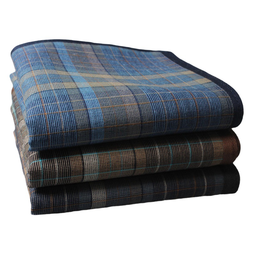 Vintage dark plaid handkerchief cotton handkerchief classic vintage handkerchief for elders amazon products 40cm