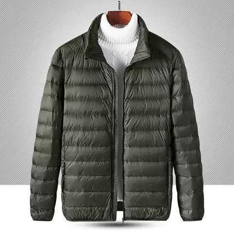 Picture of Men's Down Cotton-padded Jacket 2023 Autumn and Winter New Light and Thin Short Cotton-padded Jacket for Middle-aged Dad Winter Cotton-padded Jacket Coat