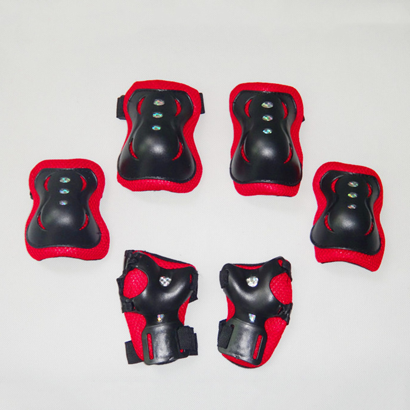 Picture of Children's Protective Gear 6-Piece Set, Knee Pads, Elbow Pads, Wrist Pads, Bicycle Sports Protective Gear, Suitable for Multiple Scenarios