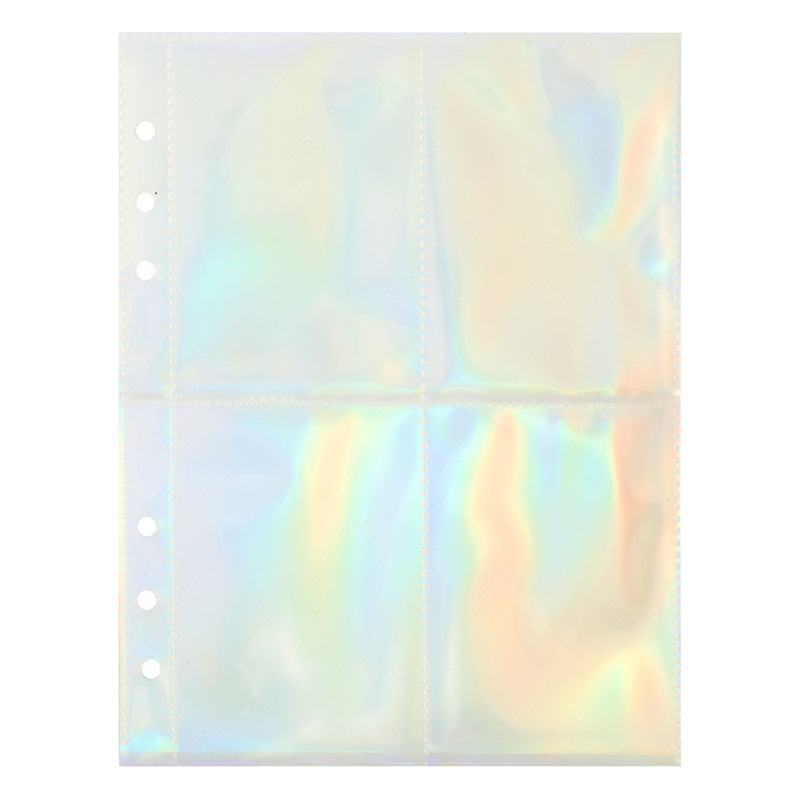 A5 Loose-Leaf Inner Core Laser Inner Pages Polaroid Postcard Photo Card Album 3/5/7 Storage Transparent Card Album Inner Pages