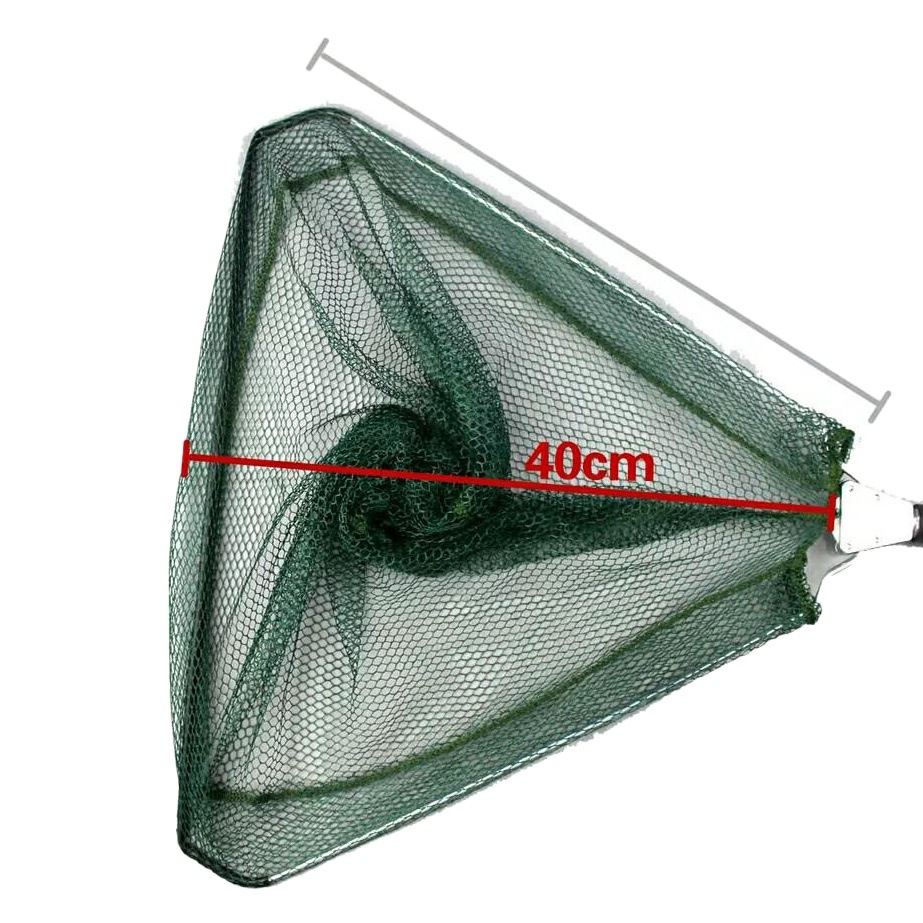 Factory wholesale aluminum alloy fishing net triangle telescopic fishing net foldable portable fishing net rod fishing fishing gear
