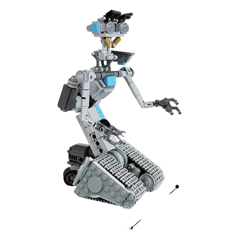China Domestic Building Block Toy Thunderbolt 5 Johnny 5 Robot Model Peripheral MOC Compatible Lego Doll