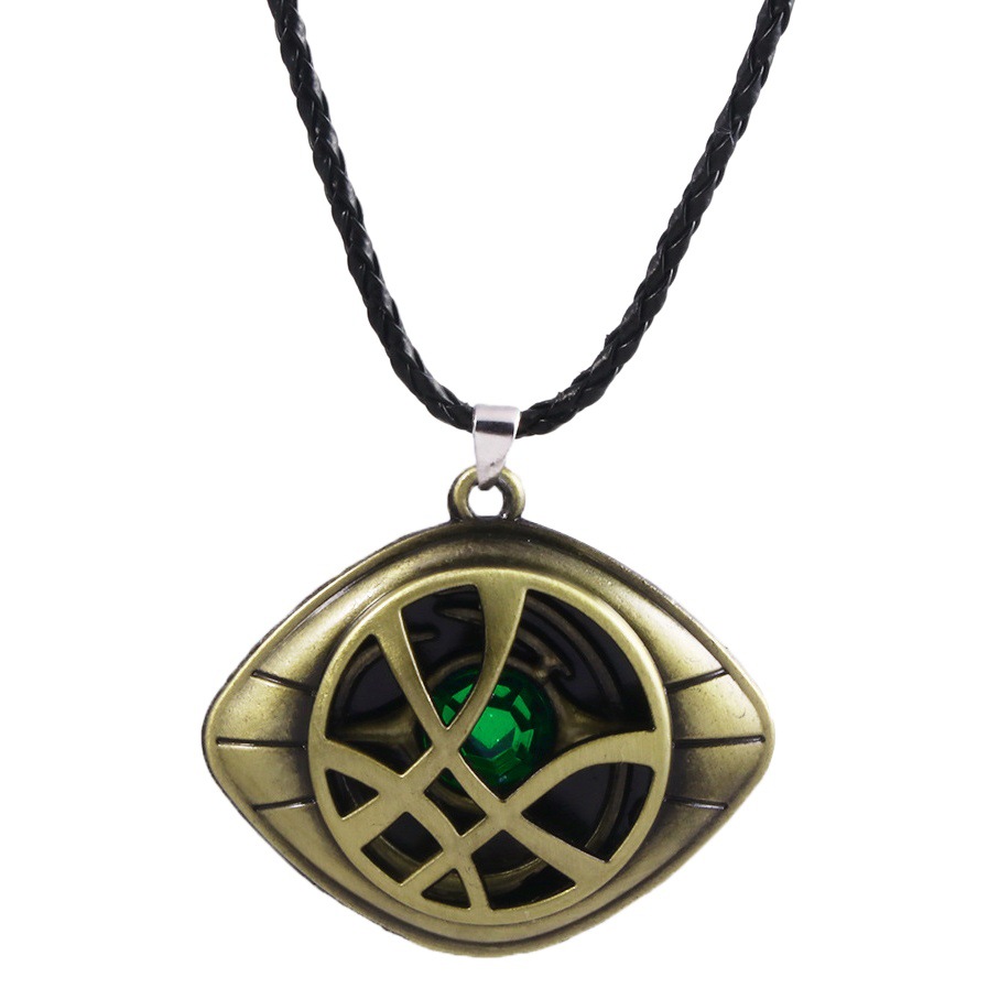 Film and Television Doctor Strange Ago Motorcycle Eye Necklace Pendant Time Gem Keychain Pendant