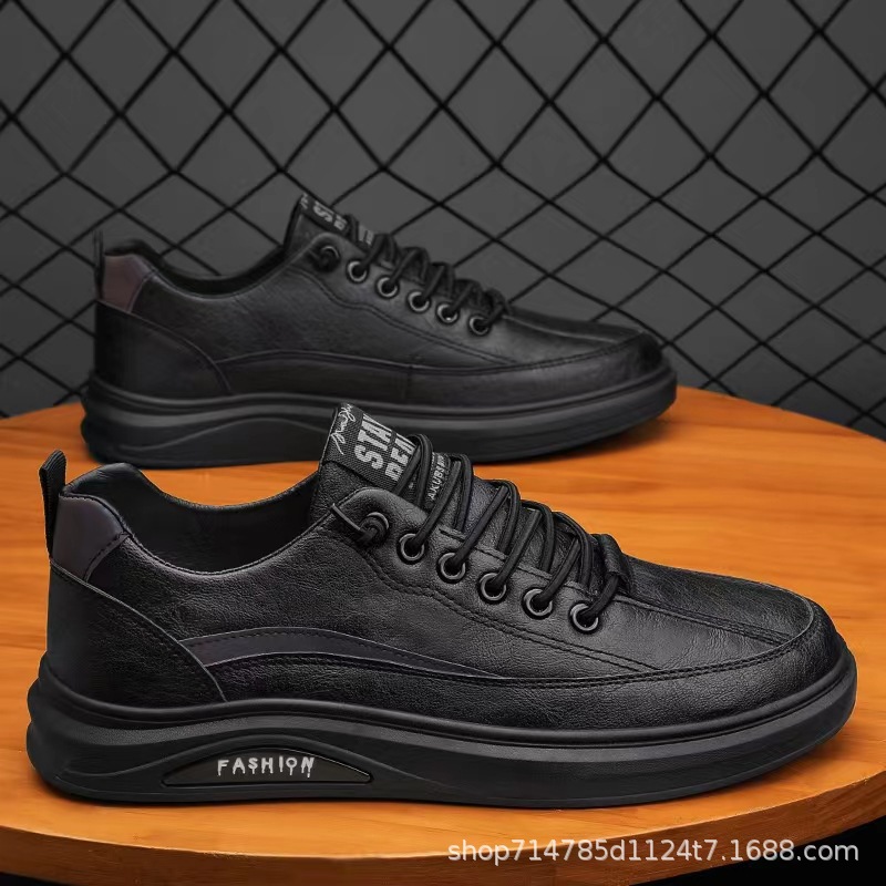 Cross-Border 2025 Autumn Foreign Trade New Men's Shoes Casual Sports Sneakers Breathable Fashion Trendy White Shoes