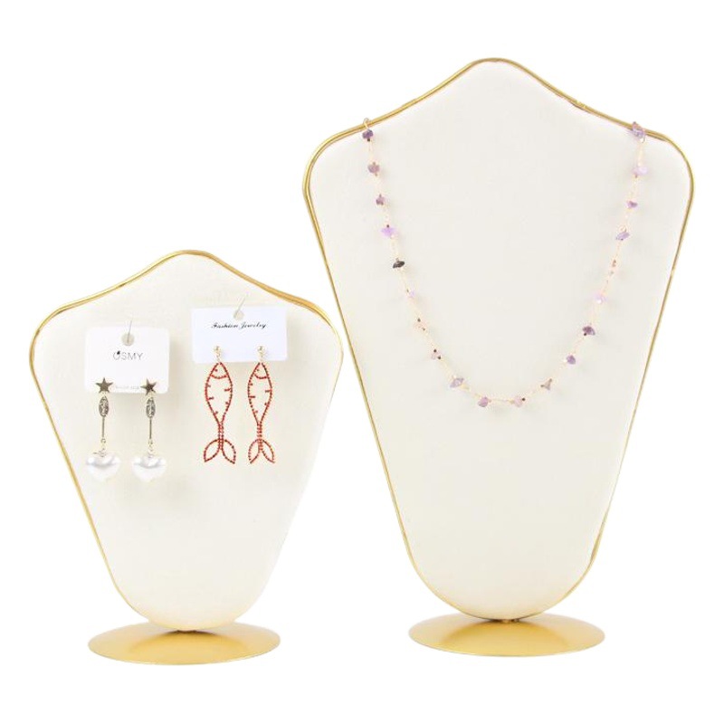 Cross-border in stock Flannel Soft Bag Jewelry Rack Jewelry Earrings Necklace Rack Antique Hairpin Metal Display Rack