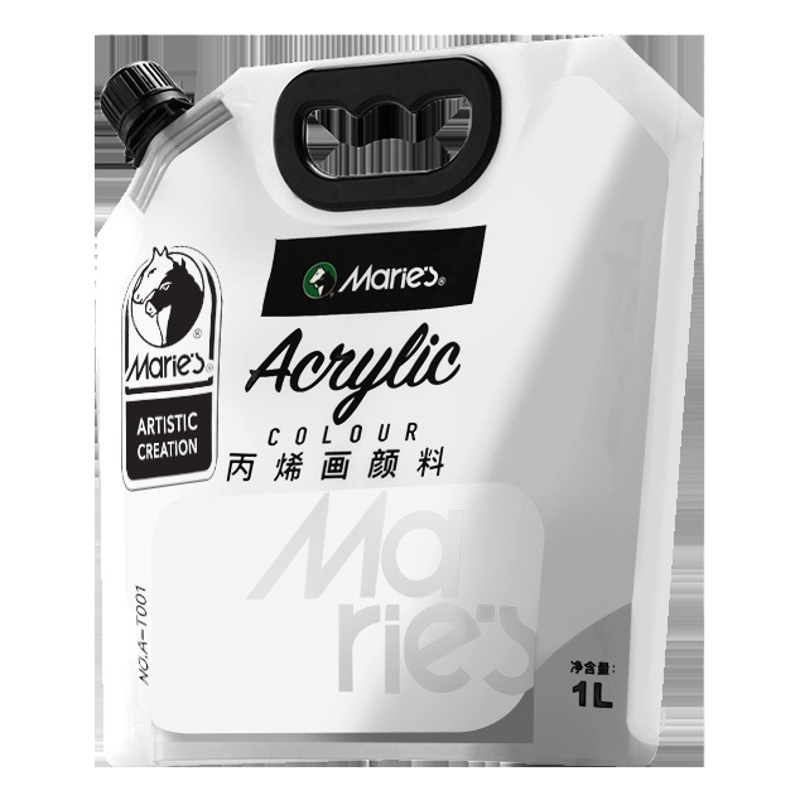 Marley acrylic paint 1L bag White large capacity wall painting special large barrel waterproof non-fading art wholesale