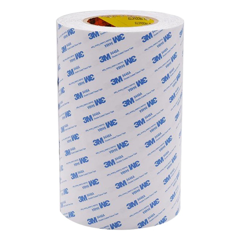 3m Double-Sided Tape 9448A Wholesale White Strong Adhesive for Window Backing, Signage, Carton Sticking, Die-Cutting and Stamping