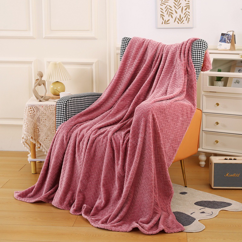 Picture of Coral fleece blanket flannel blanket air conditioning blanket thickened nap blanket gift blanket summer air conditioning blanket wholesale