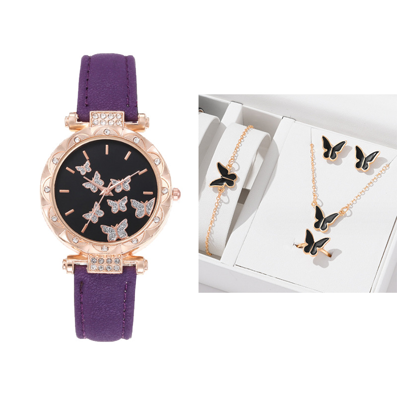Picture of New TikTok Popular Women's Watch Fashion Simple Watch Butterfly Digital Belt Watch Wholesale