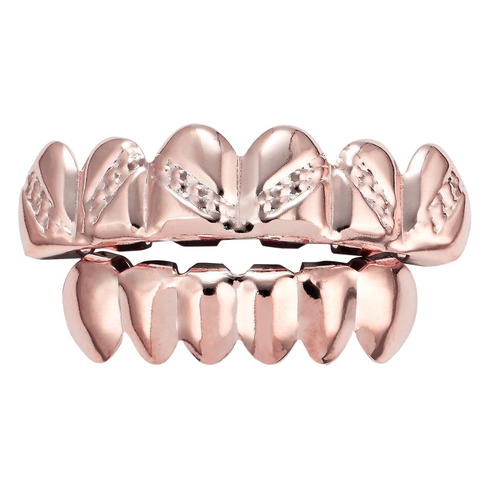 AliExpress Amazon Halloween Masquerade Hip Hop Braces Real Gold Plated Glossed Twill Braces
