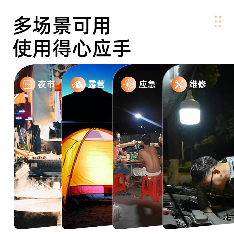 Picture of Cross-border charging lamp led household super bright outdoor light camping emergency lighting energy saving stall usb bulb wholesale