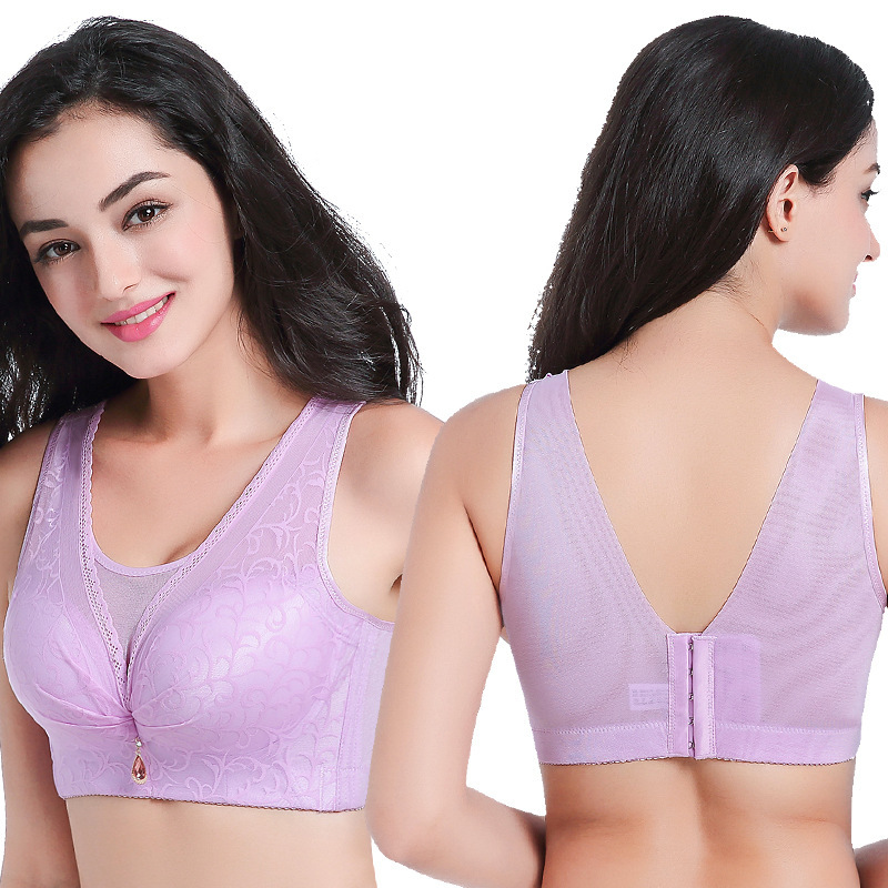 Picture of Wireless underwear plus size women's tube top vest-style beauty back chubby girl push up anti-sagging adjustable bra E