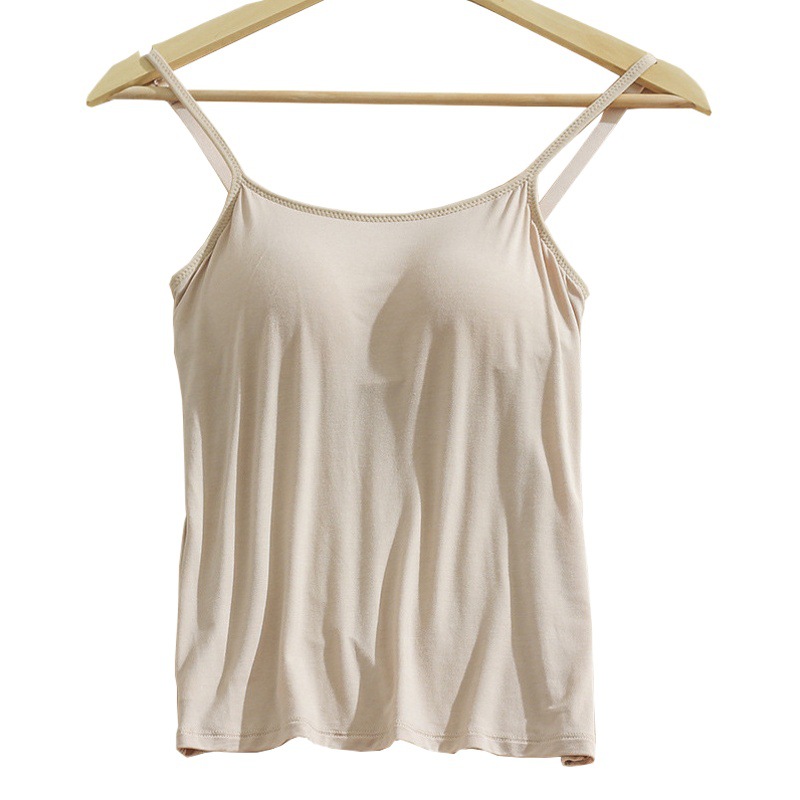 Modal Camisole with Breast Pads for Women All-In-One Women's Summer Bottoming Shirt for Inner Wear and Outer Wear [Manufacturer Wholesale]