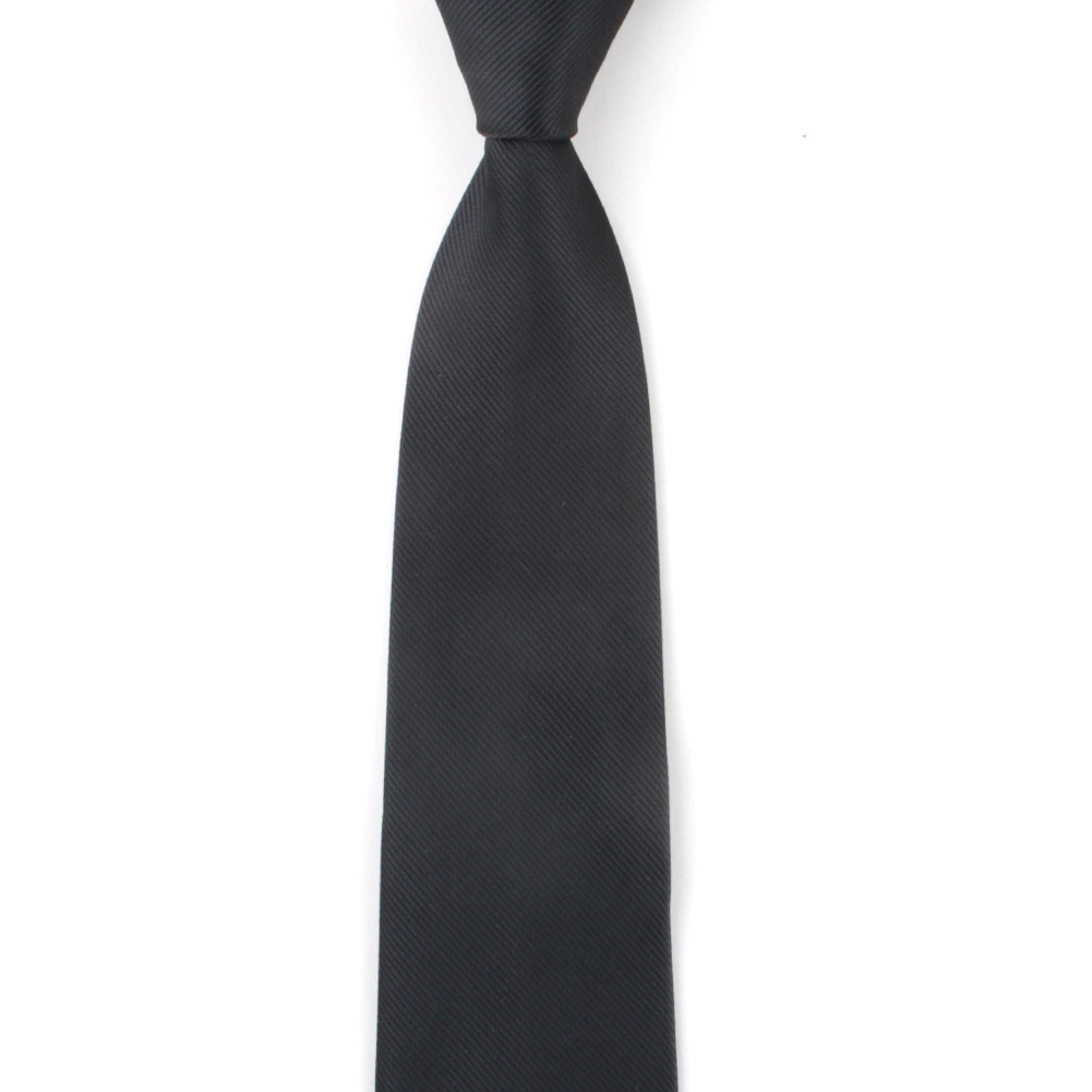 Picture of Men's tie cross-border polyester silk 8cm dress solid color fine thread jacquard collar pole spot wholesale one