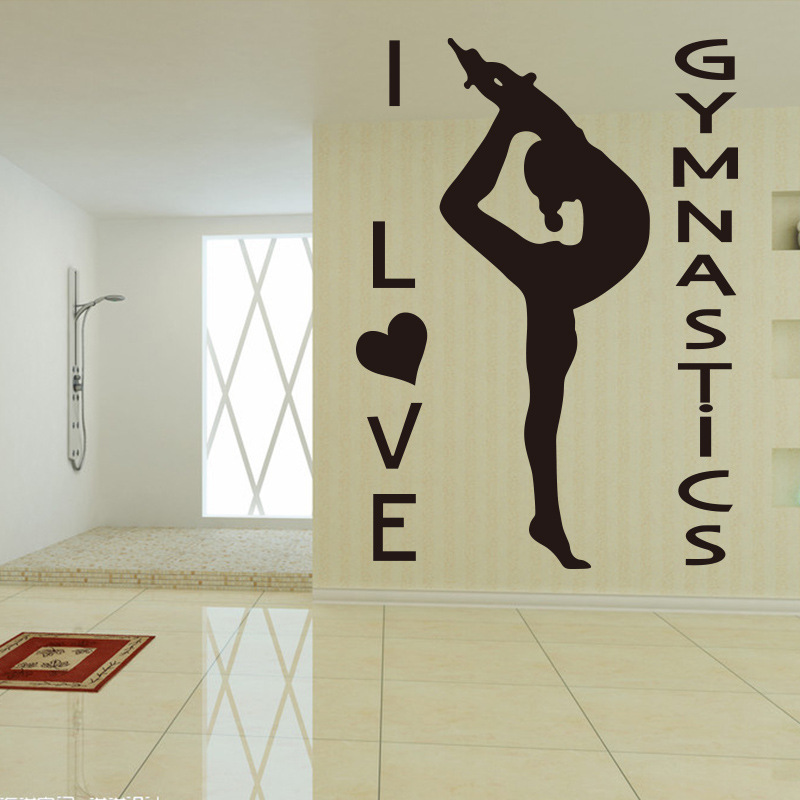 Cross-border new bedroom living room environmental protection decoration stickers generation carved dancing LOVE removable wall stickers custom