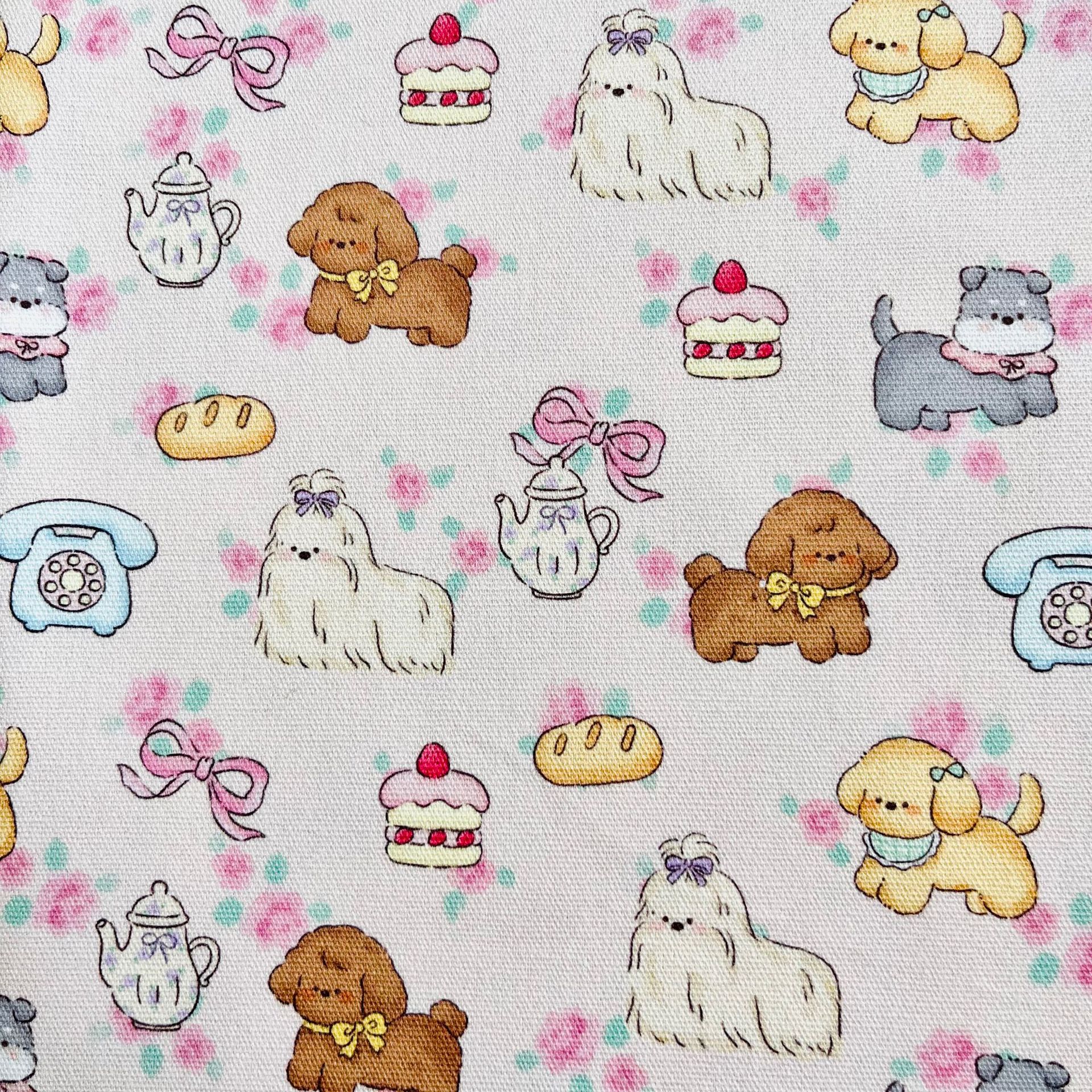Picture of Bowknot Small Animal All-Cotton Canvas 1.5m Width 1.0m Price Bag Jacket Vest Handmade DIY