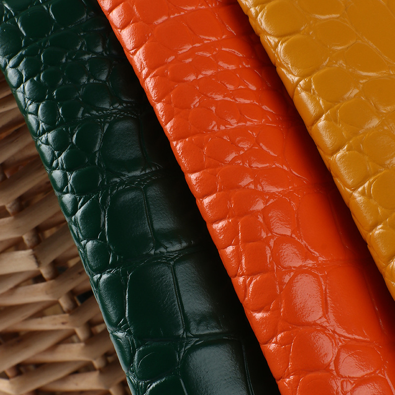 Picture of K1566 1.7mm Crocodile Leather Wholesale Matte Surface Embossed Faux Leather Bags Handbag Leather