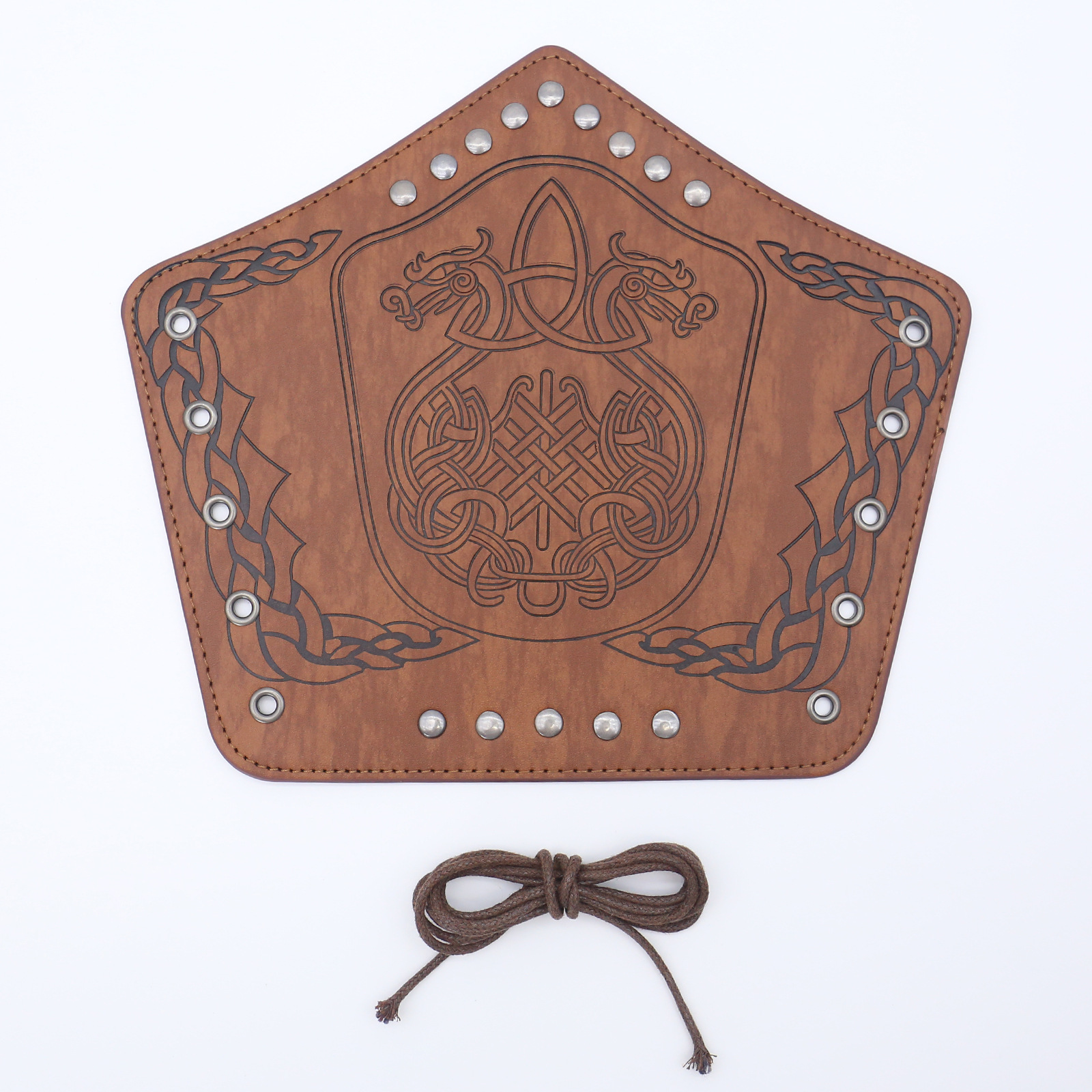 Picture of Cross-border Medieval Men's Leather Bracer Retro Punk Hand Guard Carnival cosplay Costume Accessories Arm Guard