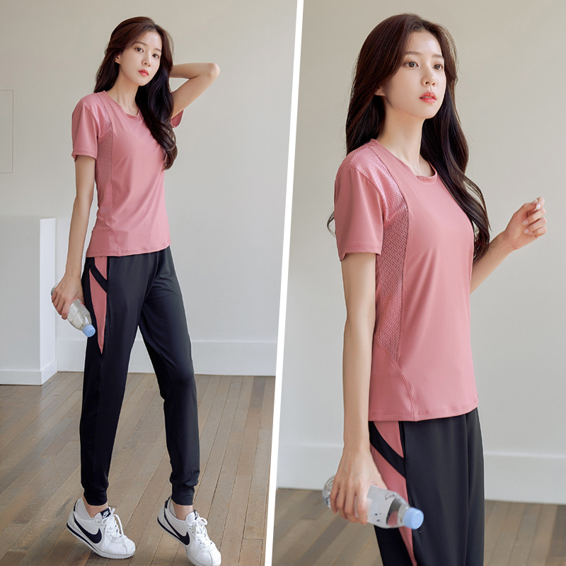 Sports suit Women's Yoga Clothes 2024 Summer New Quick-drying Clothes Casual Loose Slimming Gym Running suit