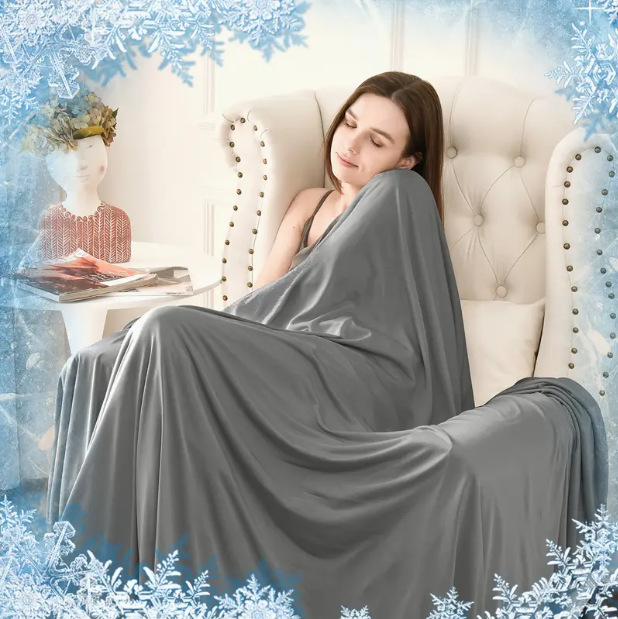 European and American Japanese Foreign Trade Cross-Border Amazon Cooling Blanket Summer Cooling Quilt Summer Blanket Office Cover Blanket Cooling Blanket Air Conditioning Blanket