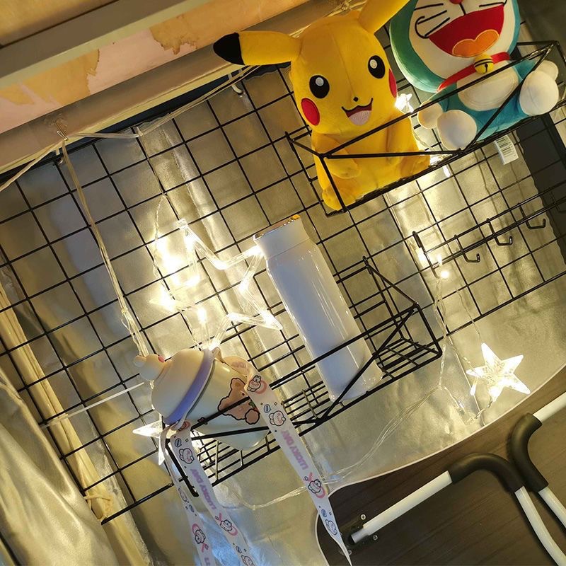 Picture of ins Hanging Basket Tray Iron Wire Mesh Storage Rack Hanging Basket Supermarket Household Storage Finishing Mesh Cave Board Storage Basket