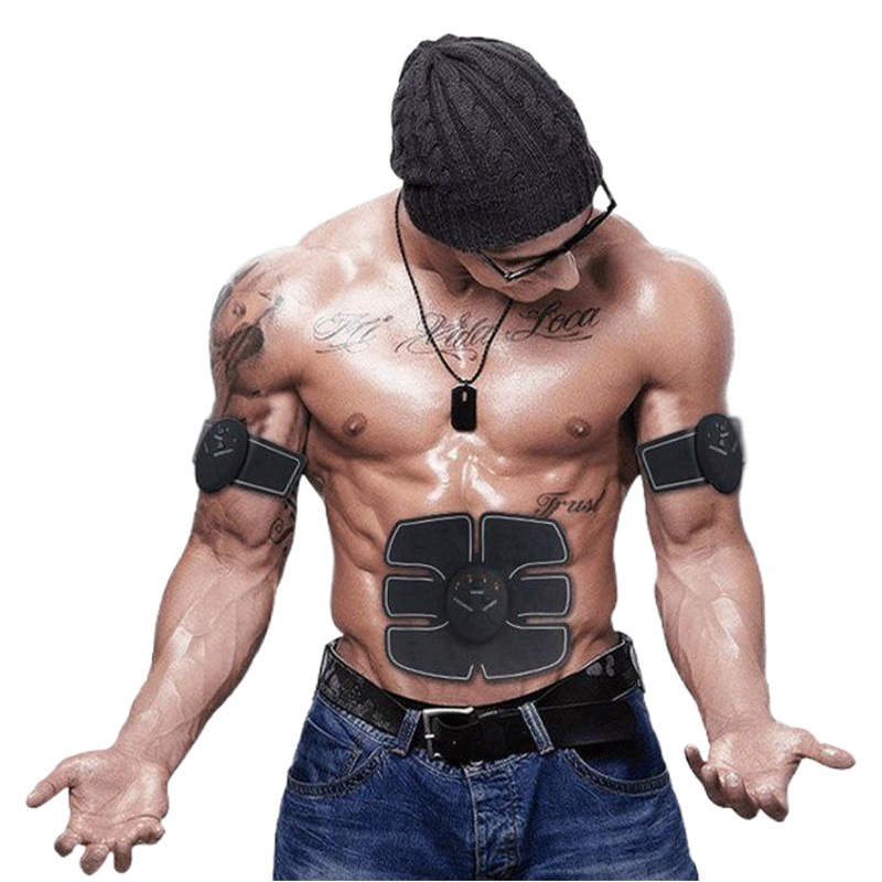 Intelligent EMS Abdominal Fitness Instrument 6 Abdominal Muscle Abdominal Training Device Home Sports Fat Slugger Lazy Fitness Equipment Abdominal Muscle Sticker