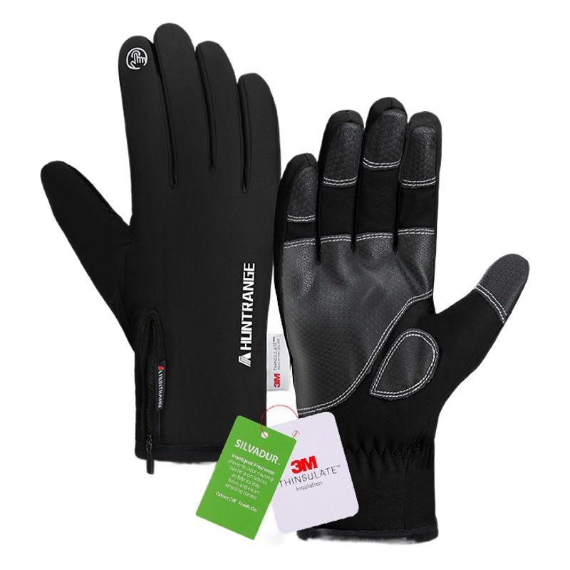 Ski Gloves Waterproof Sports Outdoor Cycling Gloves 3m Thinsulate Cold-Proof Winter Warm Gloves Touch Screen Antibacterial