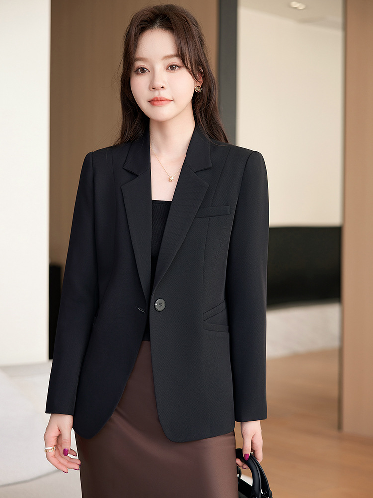 Picture of White suit jacket for women 2024 spring new small loose casual temperament high-grade small suit spring and summer