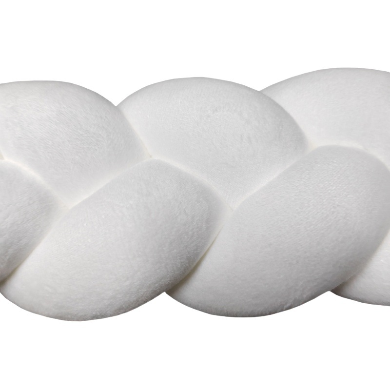Baby Bed Circumference ins New Hand-Woven Long Knotted Ball Three-strand Brait Anti-collision Soft Bag Baby Bed Circumference