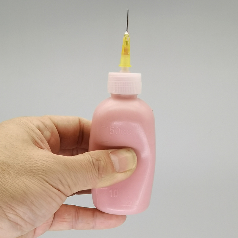 Picture of Pottery Slurry Painting Bottle Glaze Hand Extruded Soft Plastic 50cc Painted Clay with Needle Tool Pointed Mouth Painting Bottle