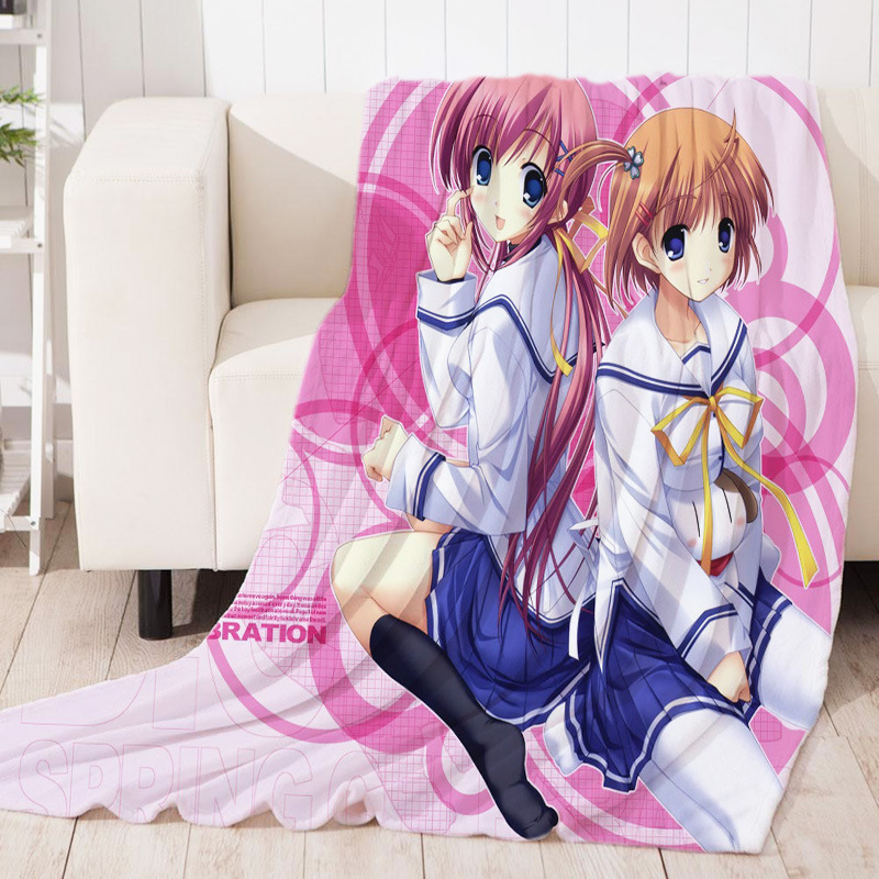 To Figure Flannel Blanket Enterprise Promotional Gift Cartoon Animation Blanket Thermal Transfer Blanket Nap Blanket Air Conditioning Blanket