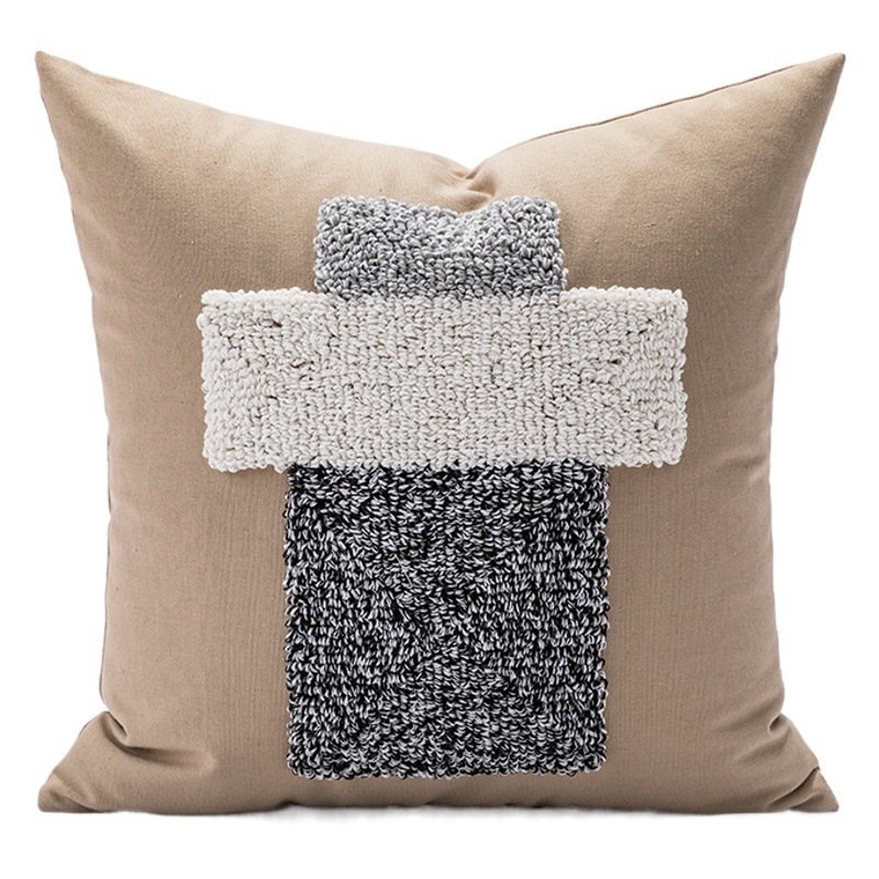 Spot Wholesale Simple Ins Style Living Room Sofa Pillow Cushion American B&B Model Room Bedside Backrest Waist Pillow