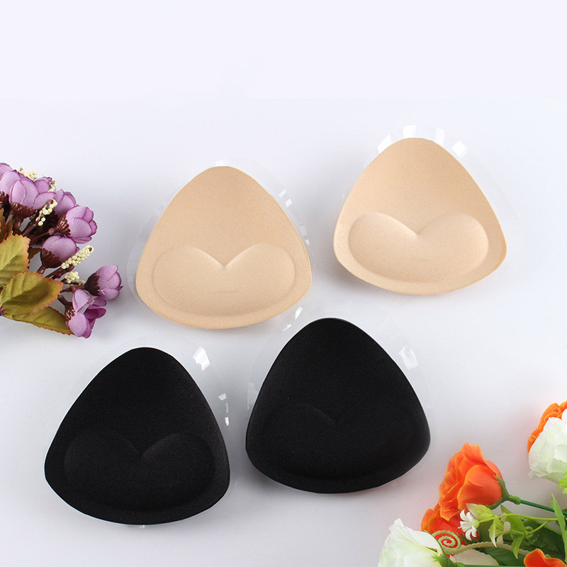 Picture of Triangle Silicone Chest Patch Women's Push-up Self-adhesive Chest Pad Invisible Thickened Sponge Pad Swimwear Bikini Underwear Insert